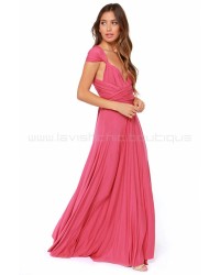 Tricks Of The Trade Rose Pink Maxi Dress (Convertible Dress)